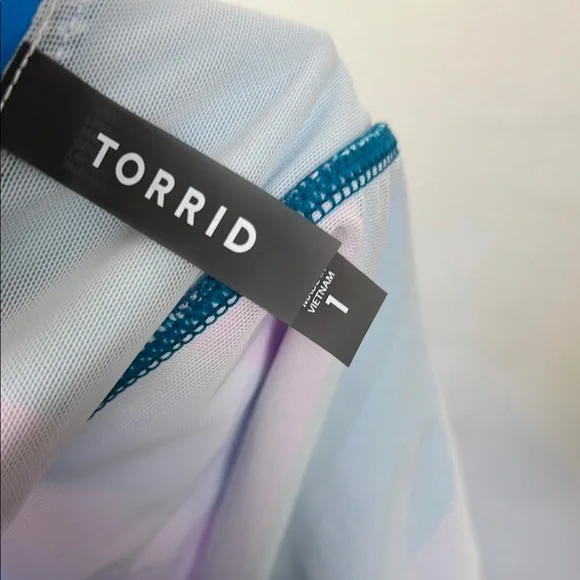 NWT Torrid Blue and Purple Bikini Swimwear 2 Piece - Picture 13 of 15